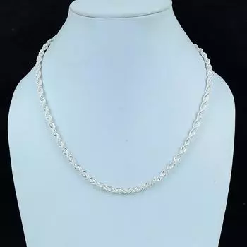 Серебряная цепочка, Серебряная цепочка 925 пробы, Цепочка для подвесок, Серебряная цепочка для подвески, Серебряная цепочка для подвески 20 серебряный