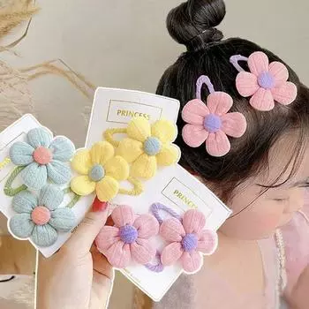 Серебряная цветочная полоска (всего 6п) набор кнопок-цветков любви