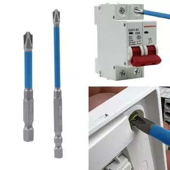 Серебряная отвертка, специальная пакетная головка, легированная сталь 110 мм