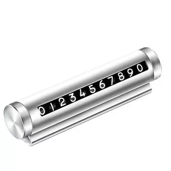 Серебряная парковочная карта, универсальные черные автомобильные аксессуары, автомобильные наклейки чёрный