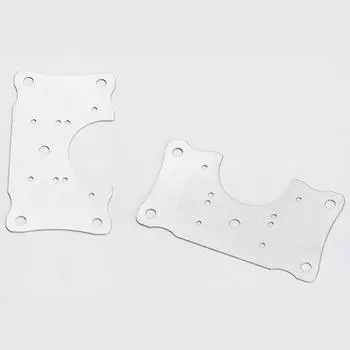 Серебряная пластина для ремонта петель из нержавеющей стали толщиной 1 мм, 90*50 мм 2