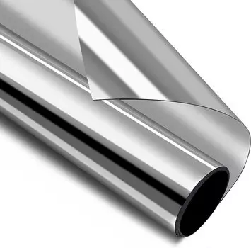 Серебряная пленка для приватности на окнах с односторонним зеркальным тонированием, УФ-контролем, солнцезащитным затемнением, стеклянной дверью, отражающей свет для дома 40x100 cm серебряный