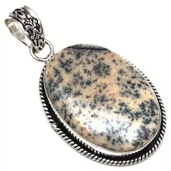 Серебряная подвеска с опалом Ханни Дендритовый драгоценный камень ко Дню матери 2 дюйма