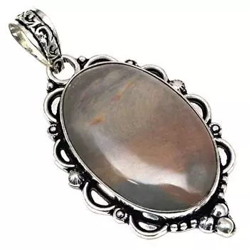 Серебряная подвеска с яшмой и полиграммой ко Дню матери 2,25 дюйма