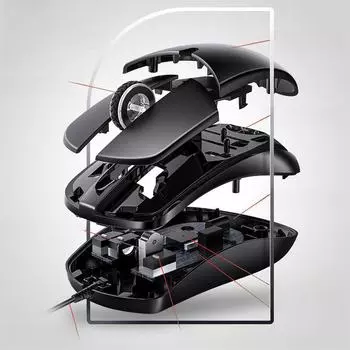 Серебряная резная G2 цветная светящаяся USB проводная офисная мышь - компьютерный аксессуар upgraded version чёрный