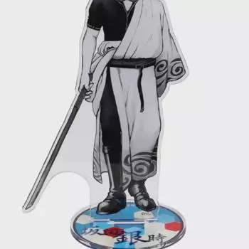 Серебряная свадьба Кинтоки Серебряная фольга Акриловые фигурки Партия