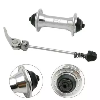 Серебряная велосипедная втулка, длина 100 мм, 28 отверстий, алюминиевый сплав