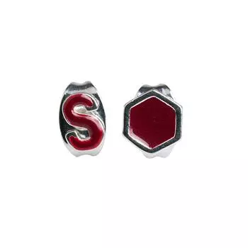 Серебряная женская серьга S Garnet SUPERB TU серебряный