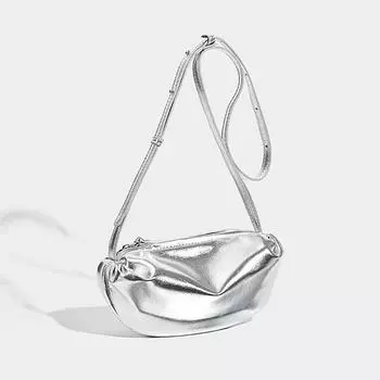 Серебряная женская сумка через плечо, роскошная повседневная сумка-булочка для браслета Cloud New