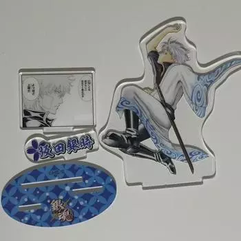 Серебряная Звезда Оригинальная Картина Диорама Кинтоки Акриловая Подставка