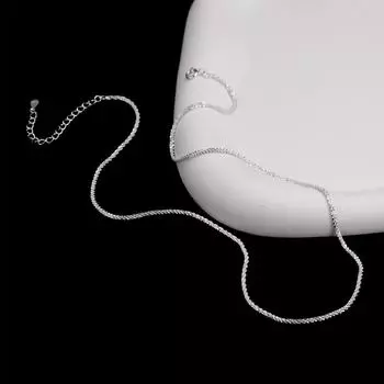 Серебряное цыганское ожерелье S925 пробы, сверкающий браслет для женщин в японском и корейском стиле, универсальный 925 silver