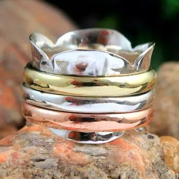 Серебряное кольцо 4 серебряный