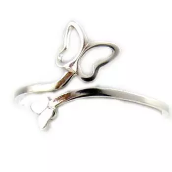 Серебряное кольцо Бабочка