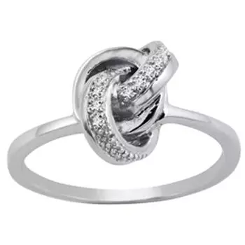 Серебряное кольцо Богиня белое