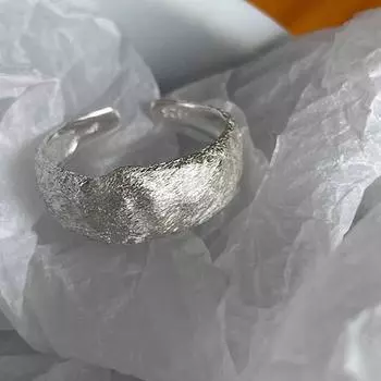 Серебряное кольцо для женщин и девочек, ювелирные изделия, геометрия, выдолбленный дизайн, перекрывающийся простой подарок