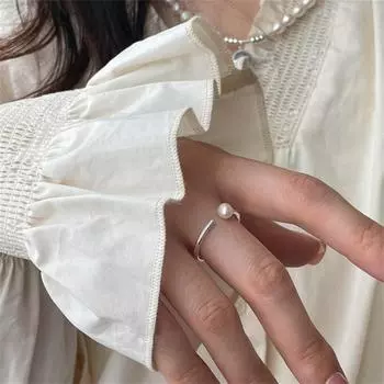 Серебряное кольцо для женщин и девушек, ювелирные изделия, геометрия, выдолбленный дизайн, перекрывающийся простой