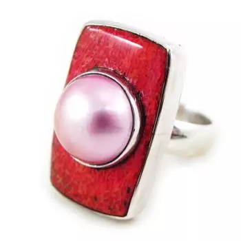 Серебряное кольцо Lliyac Коралл