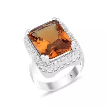 Серебряное кольцо Octagon Color Change Zultanite Stone - Изысканные украшения ручной работы для завораживающего взгляда - Серебряное кольцо из султанита 925 пробы