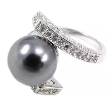 Серебряное кольцо Pearl Beauty серое