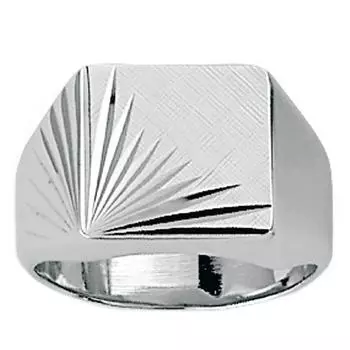 Серебряное кольцо-печатка Карл