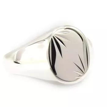 Серебряное кольцо-печатка Карл