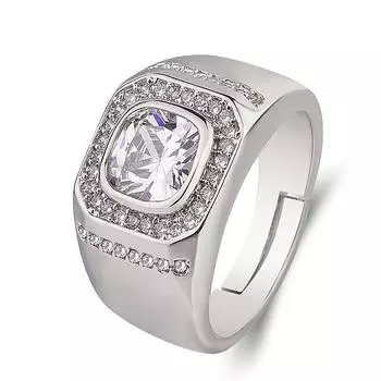 кольцо властное мужское бриллиантовое модное парное кольцо живое мужское кольцо ювелирные изделия one size