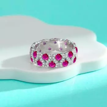 Серебряное кольцо S925, новое кольцо из серебра S925 с бриллиантами, легкое роскошное модное закрытое кольцо OL для женщин 6