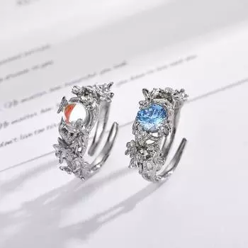 Серебряное кольцо S925 новое открытое кольцо с цветочной лозой one size