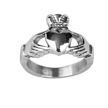 Серебряное кольцо S925 с кельтским тотемом Кладдахское женское кольцо 5