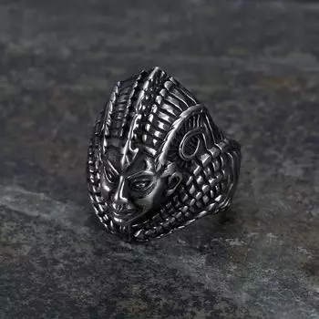 Серебряное кольцо S925 в стиле панк ретро мода индивидуальность кольцо мужское египетский фараон аксессуары полированные нишевые ювелирные изделия 7