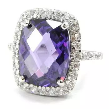 Серебряное кольцо с белым аметистом Celestina