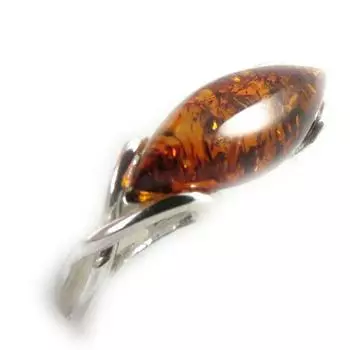 Серебряное кольцо с янтарем Inspiration