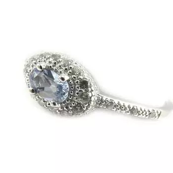 Серебряное кольцо Scarlett с аквамарином