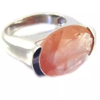 Серебряное кольцо Шарон Розовое