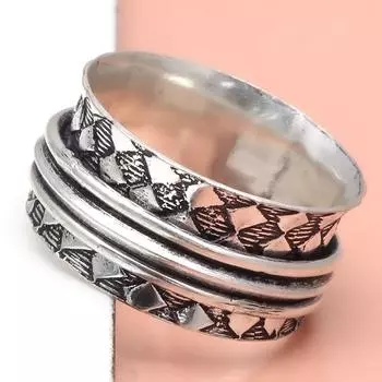 Серебряное кольцо-спиннер для женщин, четыре кольца-спиннера, серебряное ювелирное кольцо 10