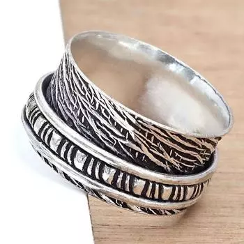 Серебряное кольцо-спиннер для женщин, четыре кольца-спиннера, серебряное ювелирное кольцо 10