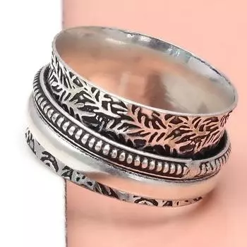 Серебряное кольцо-спиннер для женщин, четыре кольца-спиннера, серебряное ювелирное кольцо 10