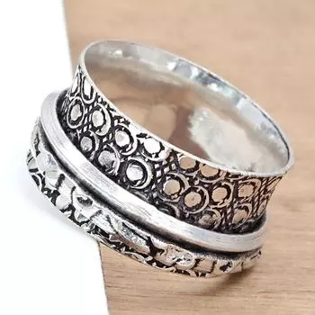 Серебряное кольцо-спиннер для женщин, четыре кольца-спиннера, серебряное ювелирное кольцо 10