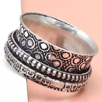 Серебряное кольцо-спиннер для женщин, четыре кольца-спиннера, серебряное ювелирное кольцо 10