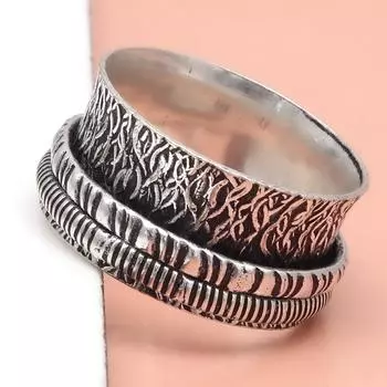 Серебряное кольцо-спиннер для женщин, четыре кольца-спиннера, серебряное ювелирное кольцо 10