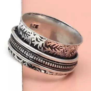 Серебряное кольцо-спиннер для женщин, четыре кольца-спиннера, серебряное ювелирное кольцо 10