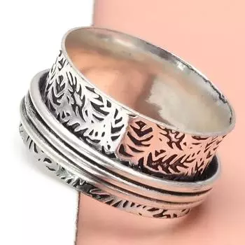 Серебряное кольцо-спиннер для женщин, четыре кольца-спиннера, серебряное ювелирное кольцо 10