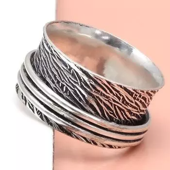 Серебряное кольцо-спиннер для женщин, четыре кольца-спиннера, серебряное ювелирное кольцо 10