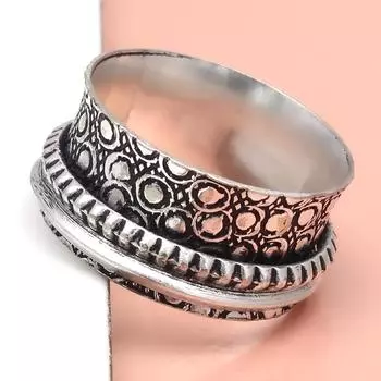 Серебряное кольцо-спиннер для женщин, четыре кольца-спиннера, серебряное ювелирное кольцо 10