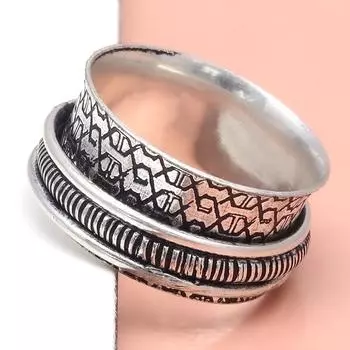 Серебряное кольцо-спиннер для женщин, четыре кольца-спиннера, серебряное ювелирное кольцо 10