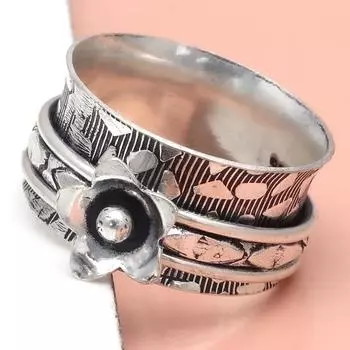 Серебряное кольцо-спиннер для женщин, четыре кольца-спиннера, серебряное ювелирное кольцо 10