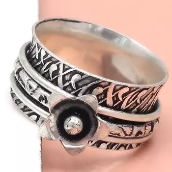 Серебряное кольцо-спиннер для женщин, четыре кольца-спиннера, серебряное ювелирное кольцо 10