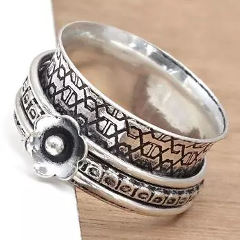 Серебряное кольцо-спиннер для женщин, четыре кольца-спиннера, серебряное ювелирное кольцо 10