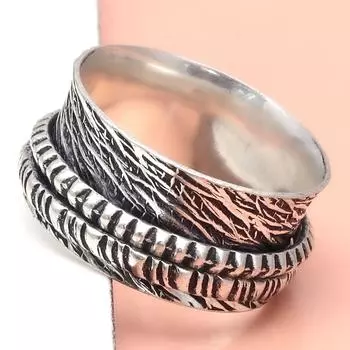 Серебряное кольцо-спиннер для женщин, четыре кольца-спиннера, серебряное ювелирное кольцо 10