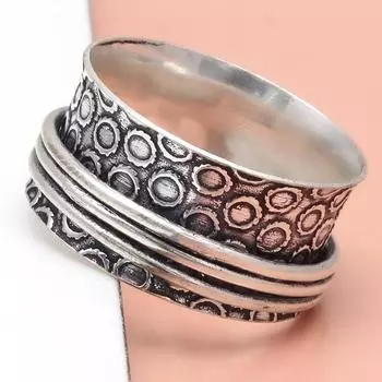 Серебряное кольцо-спиннер для женщин, четыре кольца-спиннера, серебряное ювелирное кольцо 10